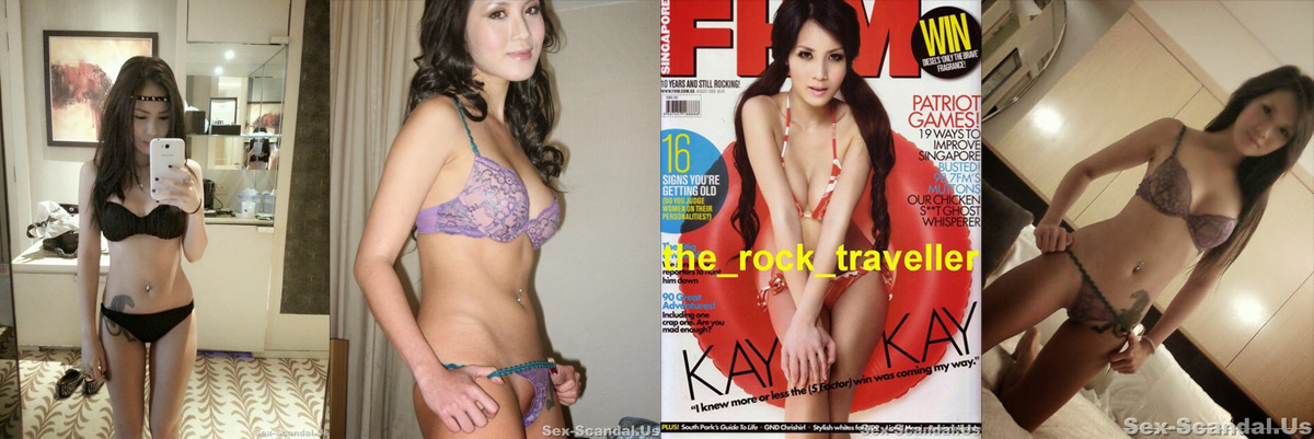 Singaporean Model Kay Kay Lingerie Wardrobe Malfunction Pussy Slip Photoshoot